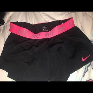 Nike Dri-Fit shorts (Black and pink)